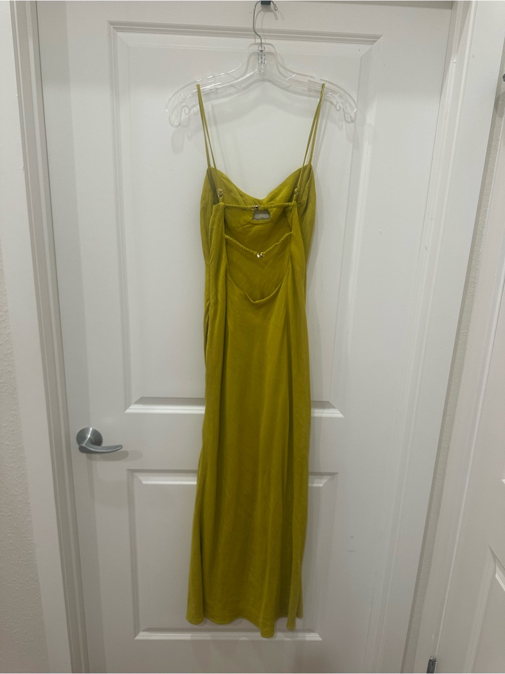 Zara Lime Green Linen Blend Midi Dress - Picture 8 of 10